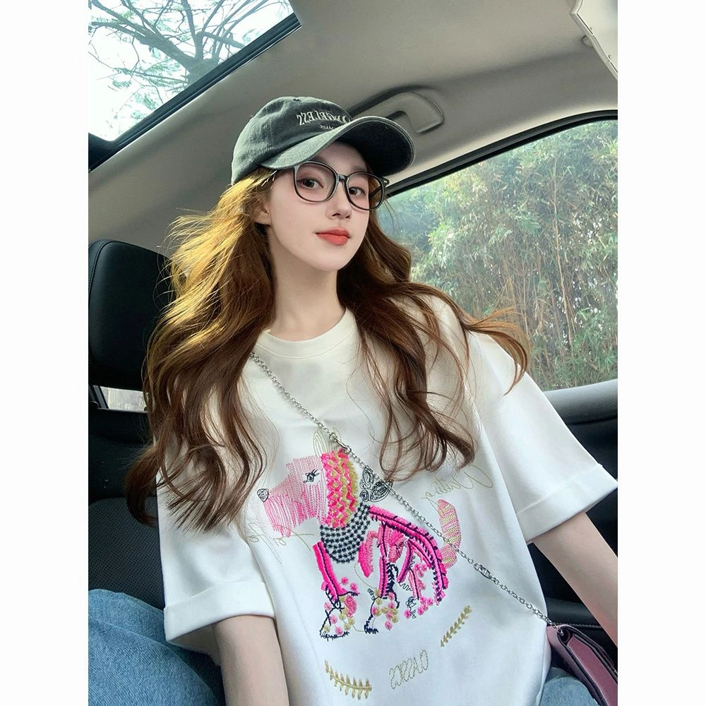 小马涂鸦彩色全棉大T（直播间备注编码发货）