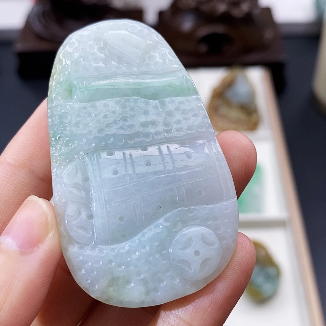 颈饰未镶嵌翡翠缅甸翡翠a货