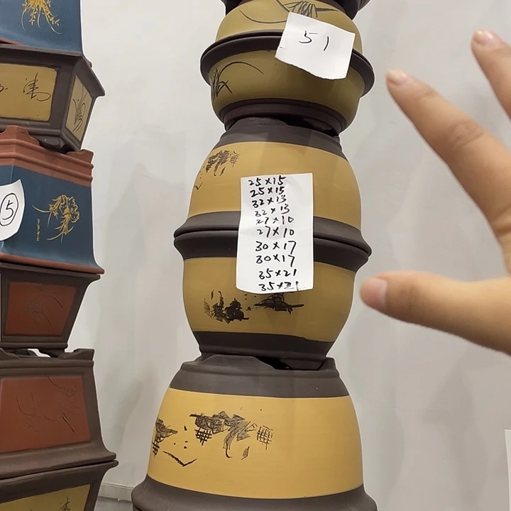 51紫砂花盆捡漏的