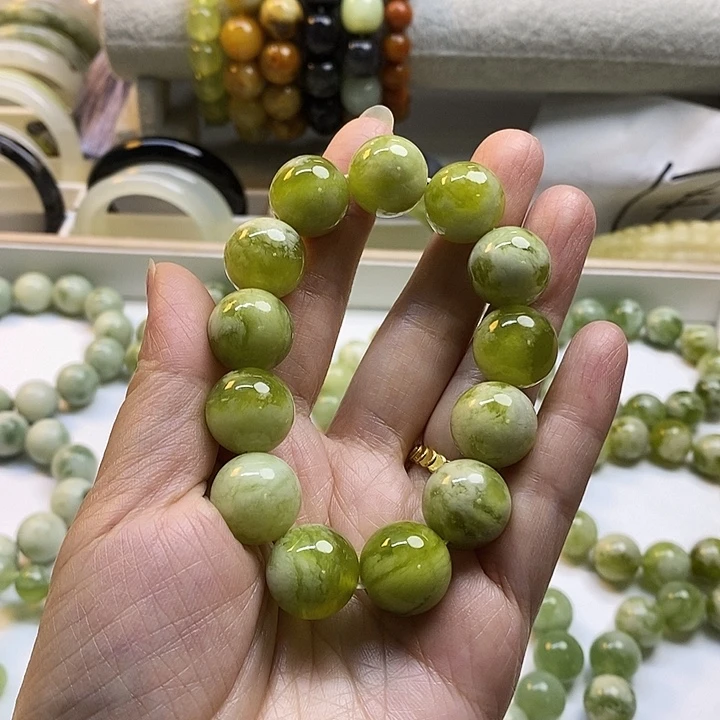 合金蛇纹石玉手镯丑****y