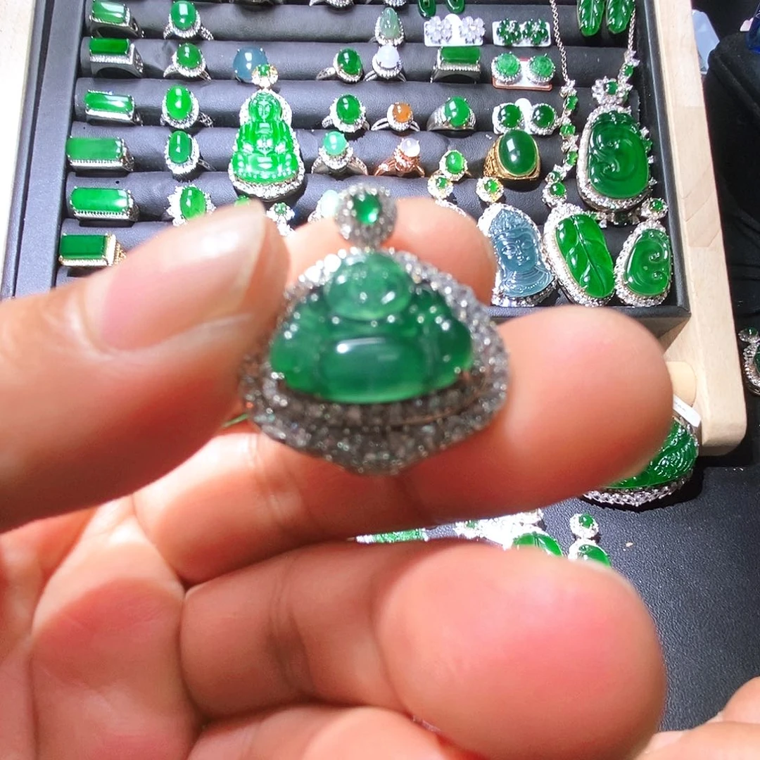 吊坠(不含链)未镶嵌翡翠16