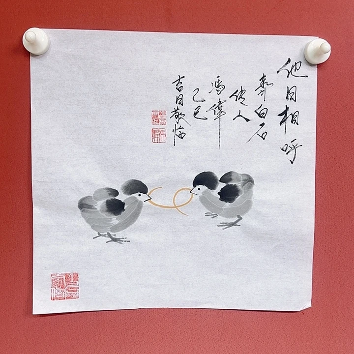 国画冯伟老师手绘作品