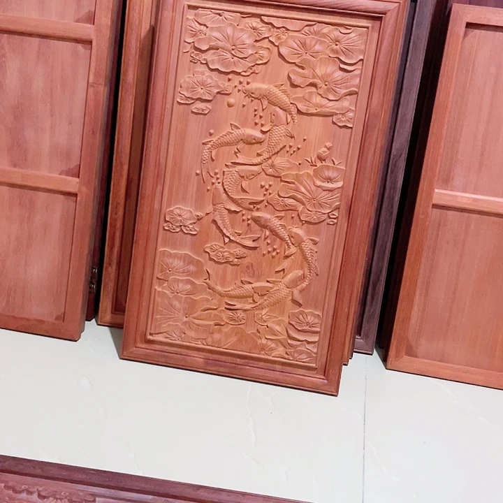 花梨木类星*九鱼聚财图