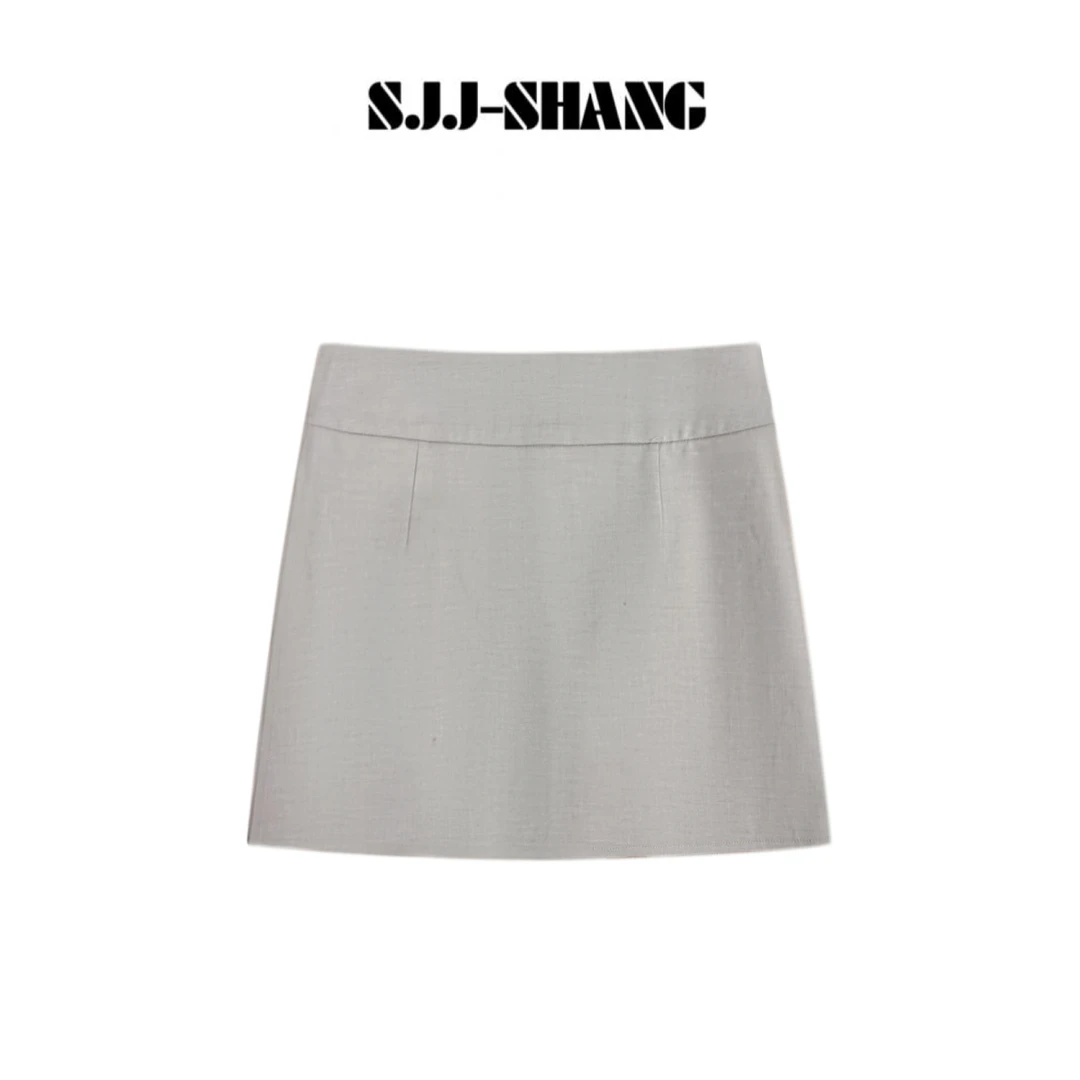SJJ-SHANG【哑光半裙】25ss新品轻奢舒适时尚设计感半身裙q135093p