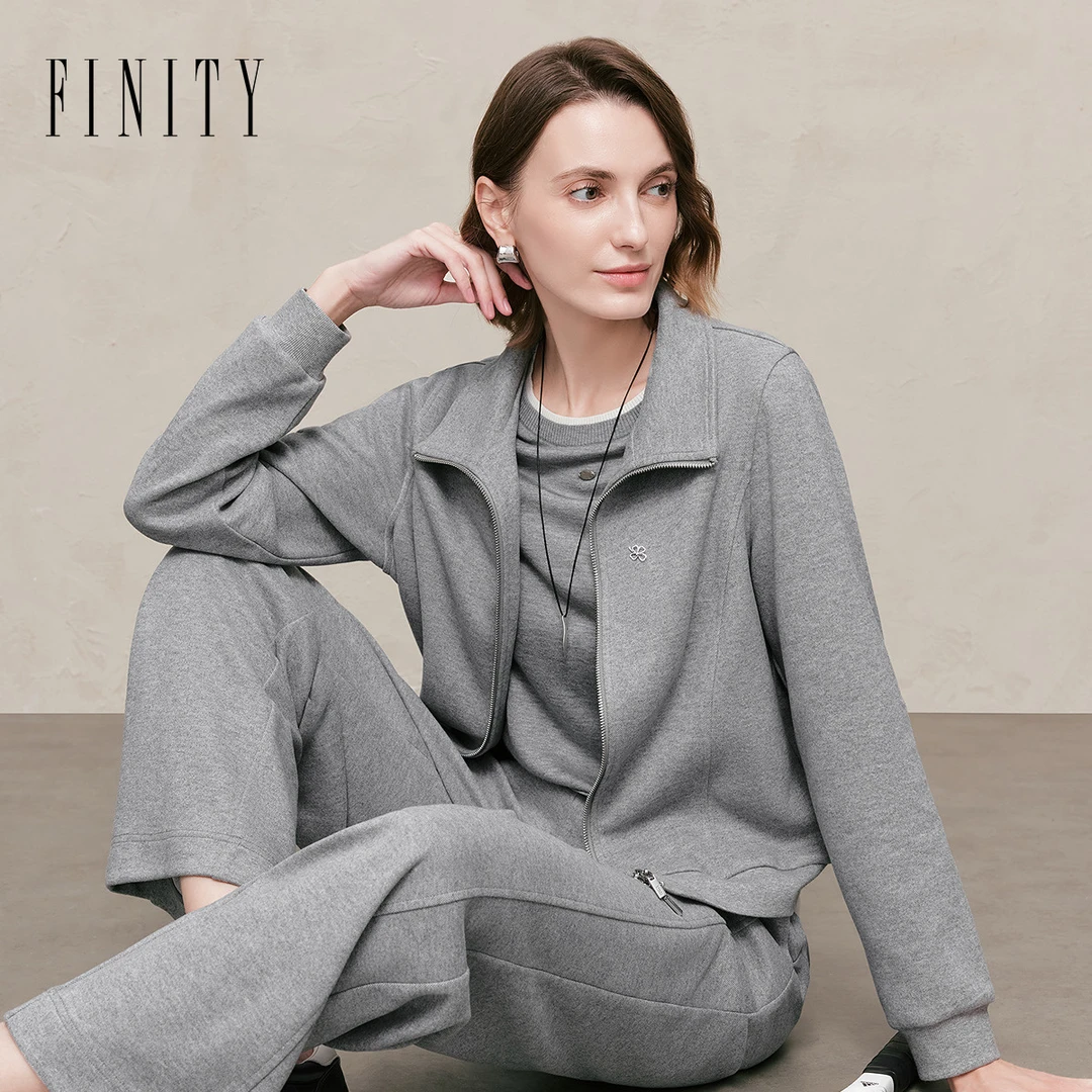FINITY菲妮迪短外套气质小个子长袖运动时尚休闲春秋季宽松气质