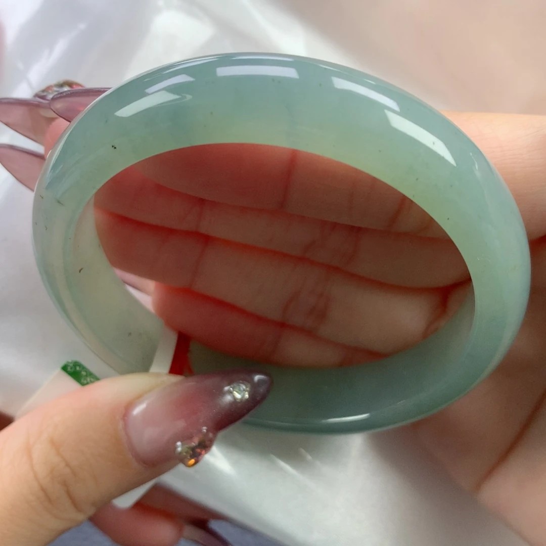 翡翠手镯未镶嵌56.3正圈