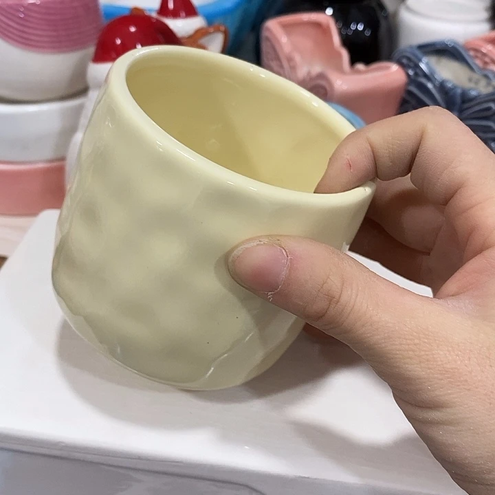 陶摆件陶盆有孔 瑕疵介意勿拍