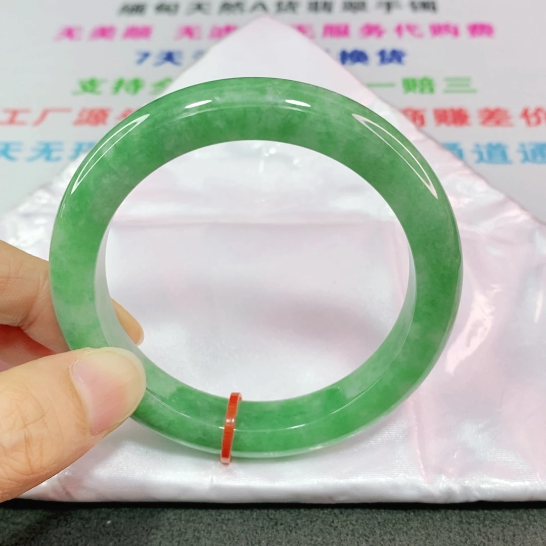 未镶嵌手镯翡翠58圈口正圈