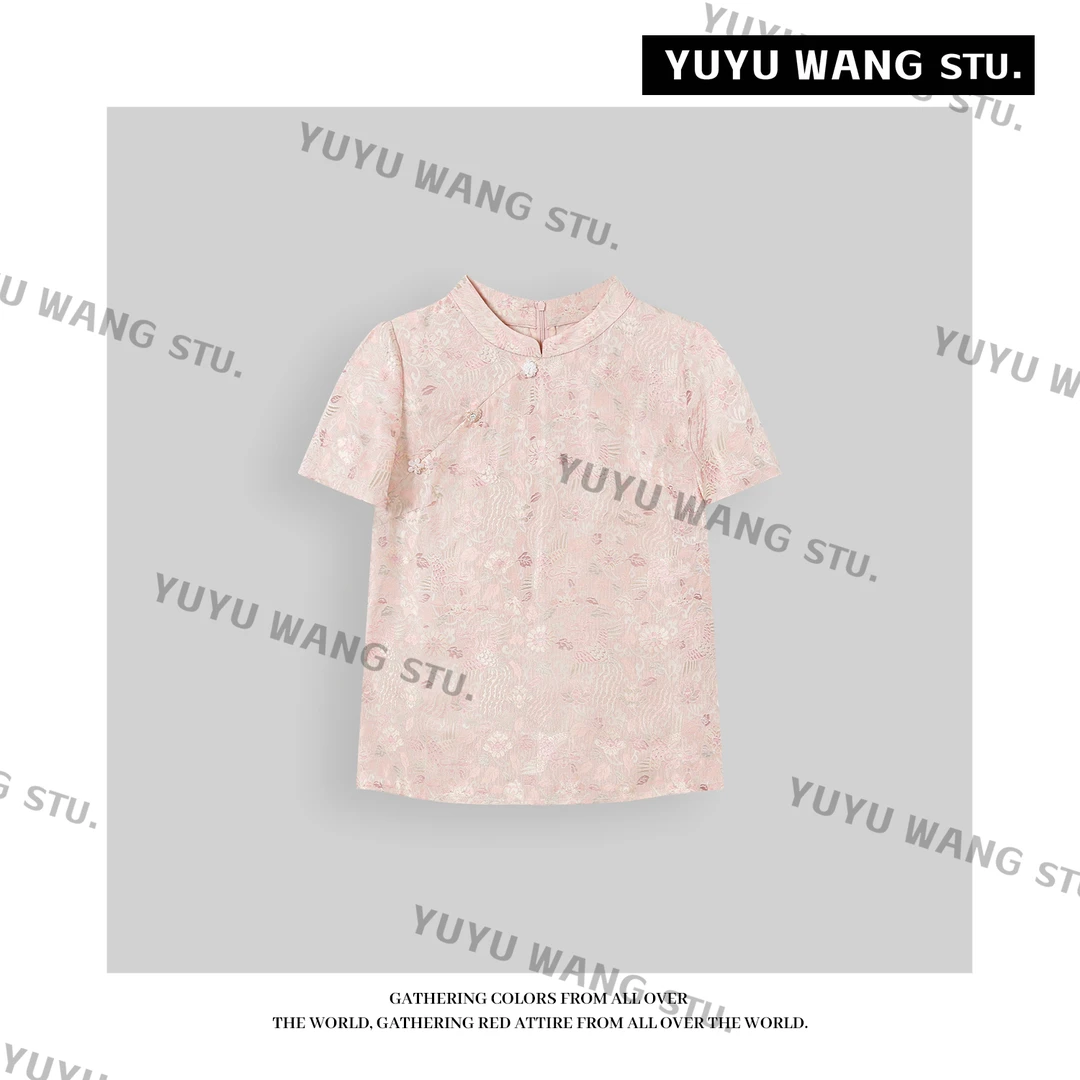 YUYU WANG【凤囚凰】夏季新中式国风女装高级感小众轻奢衬衫上衣
