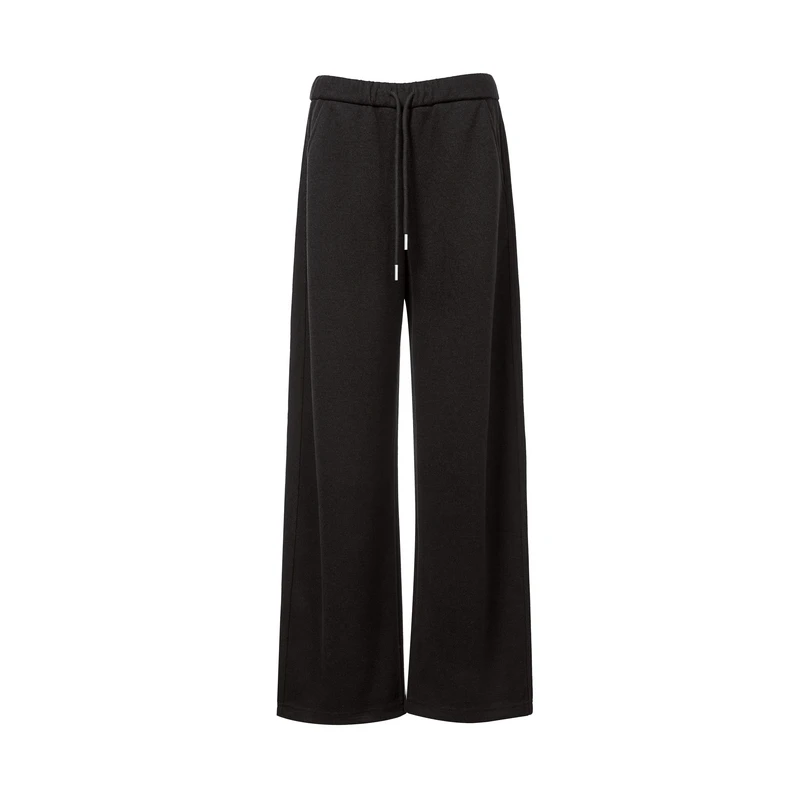 DUNNU/敦奴dunnu冬季时尚百搭高腰显瘦抽绳直筒休闲裤FU512150