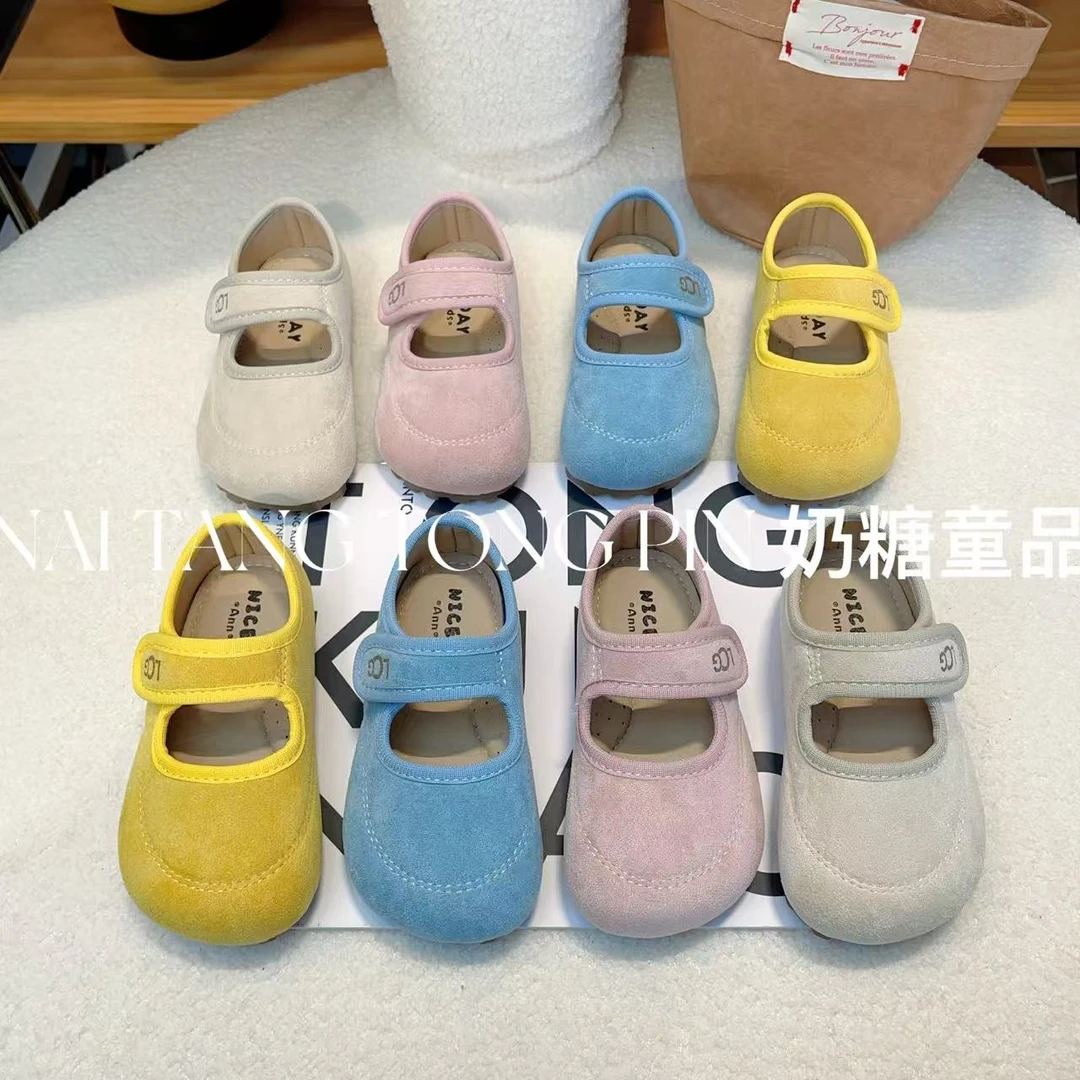 法式复古【甜美泡芙鞋】春天女童玛丽珍皮鞋女宝圆头魔术贴百搭单鞋