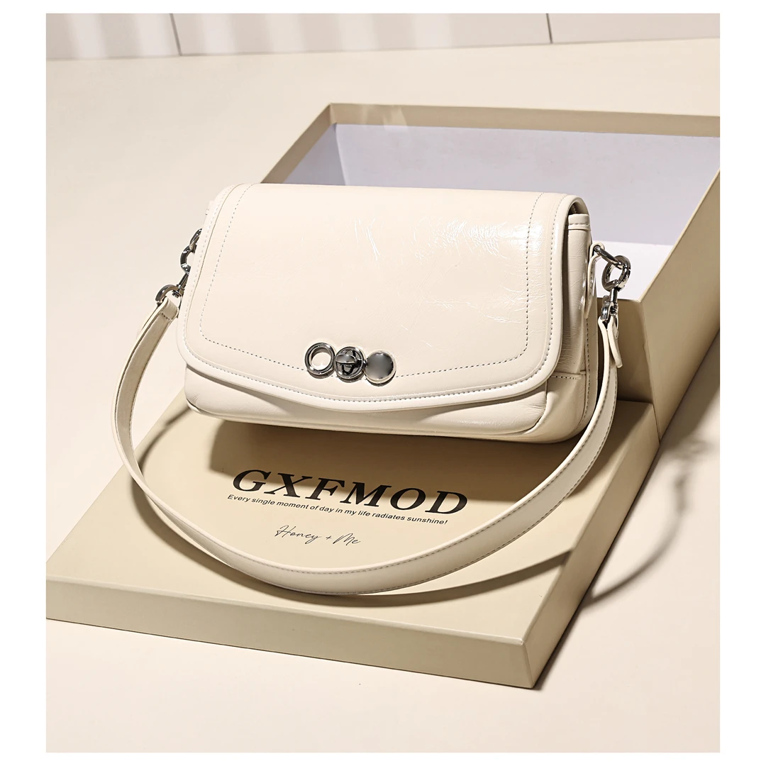 GXFMOD小众简约时尚真皮腋下包女2025早秋新款高级感单肩包斜挎包