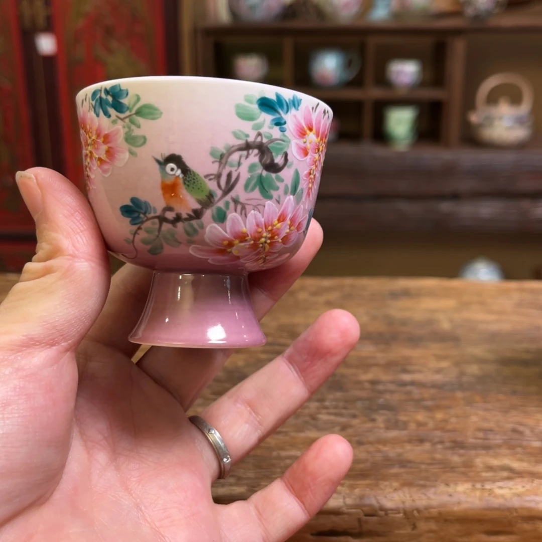 柴烧手工手绘陶瓷