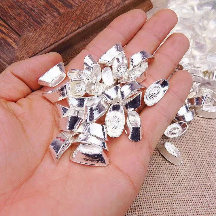 5克元宝银9999开业送礼摆件