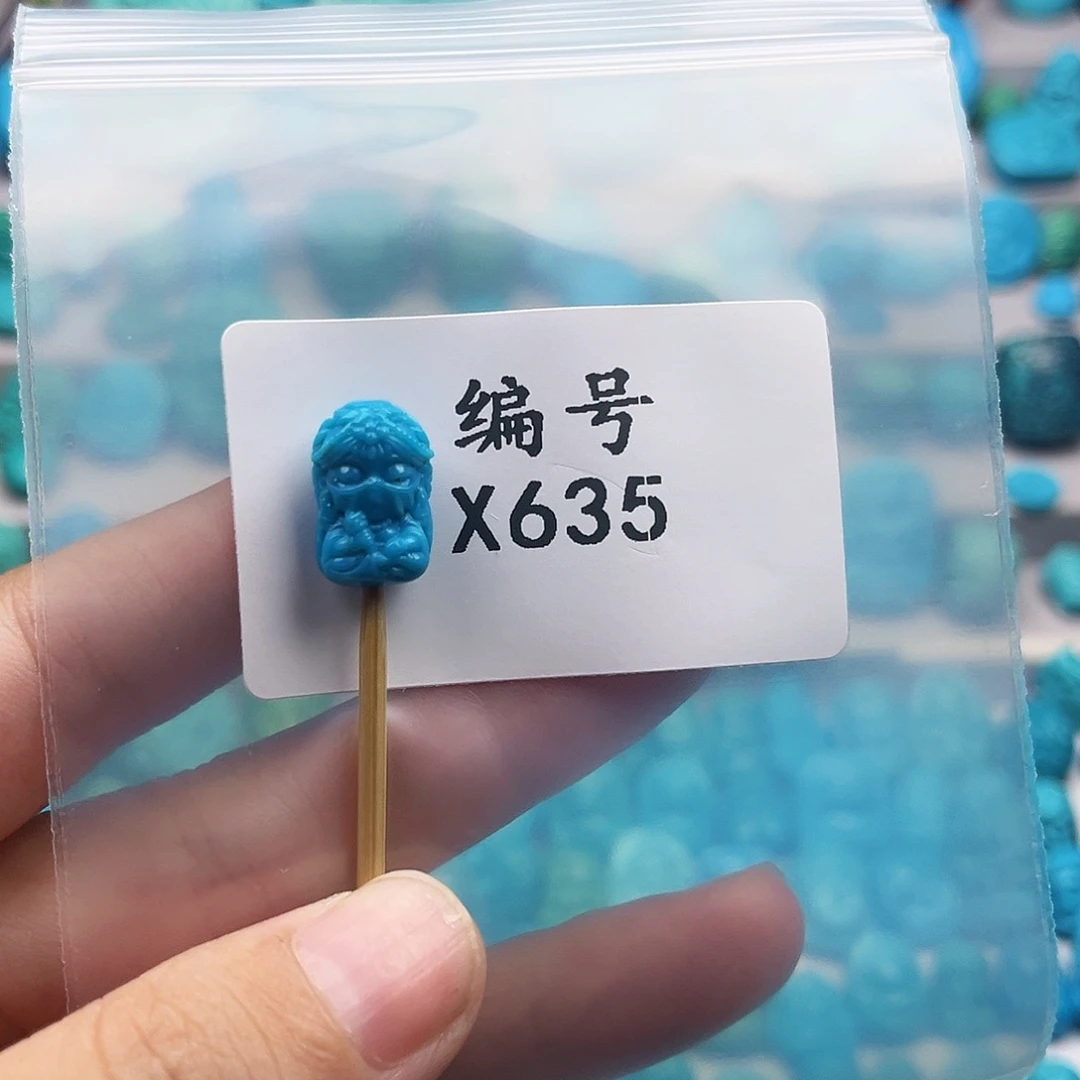 未镶嵌绿松石天然原矿雕刻绿松石