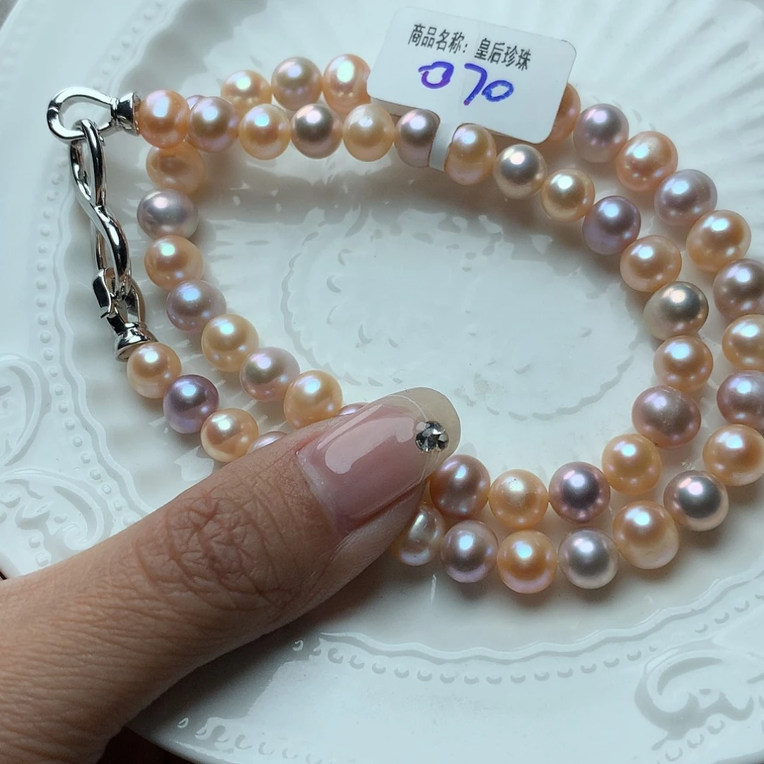 淡水珍珠8-9未镶嵌a140项链