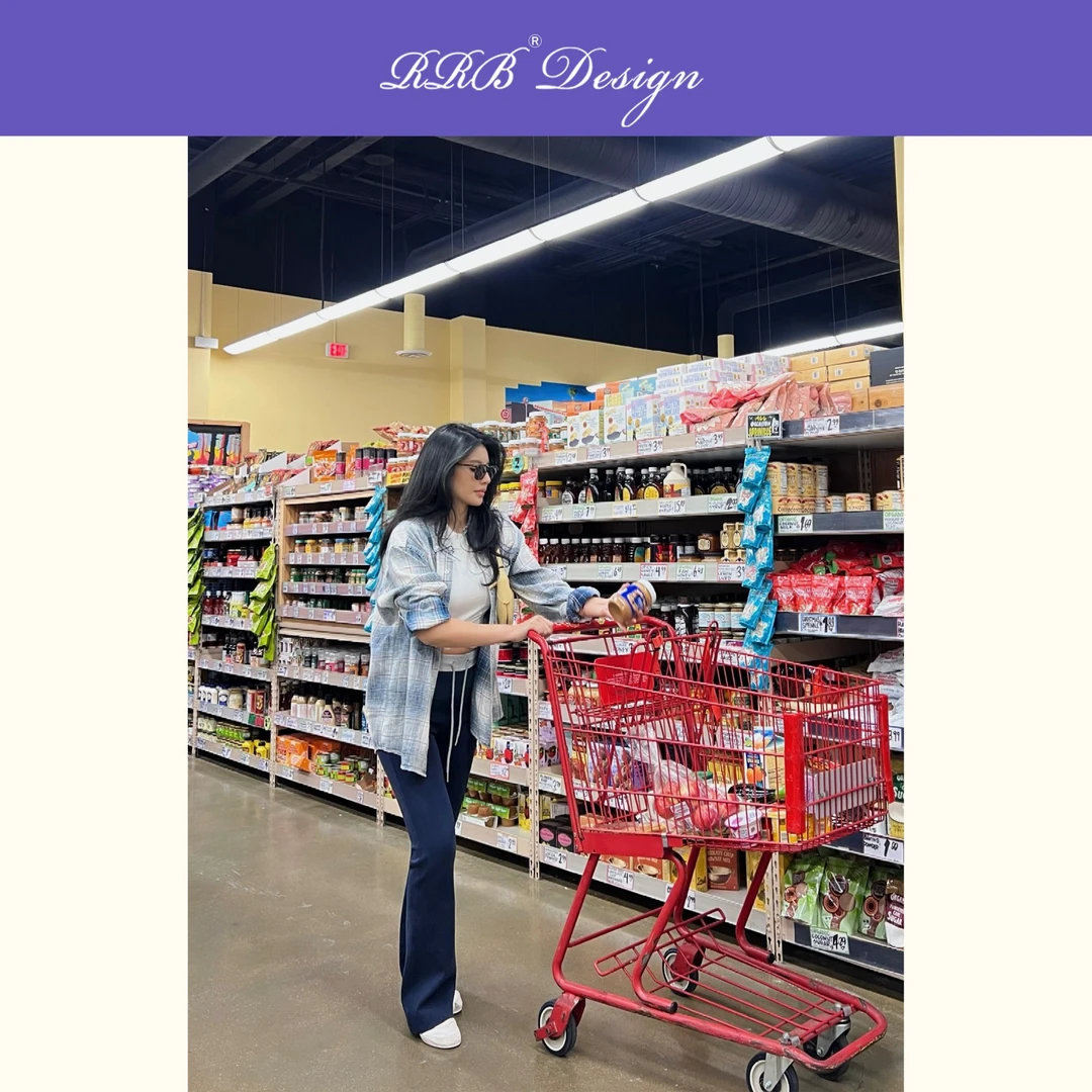 RRB Design「美式休闲」复古经典格纹宽松100%棉长袖衬衣