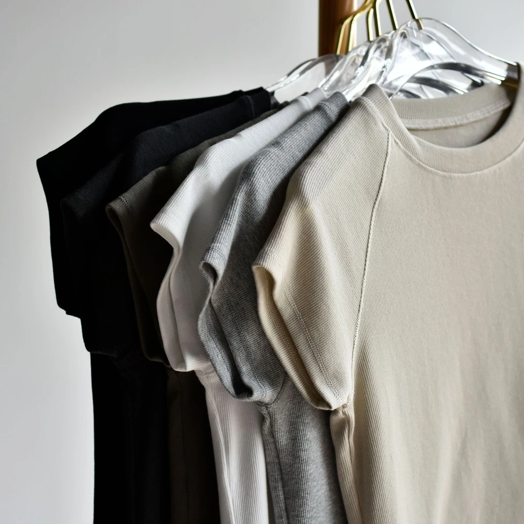 【薄背T恤】时尚夏季新款女装法式品质优可圆领斜插肩薄背大码T恤