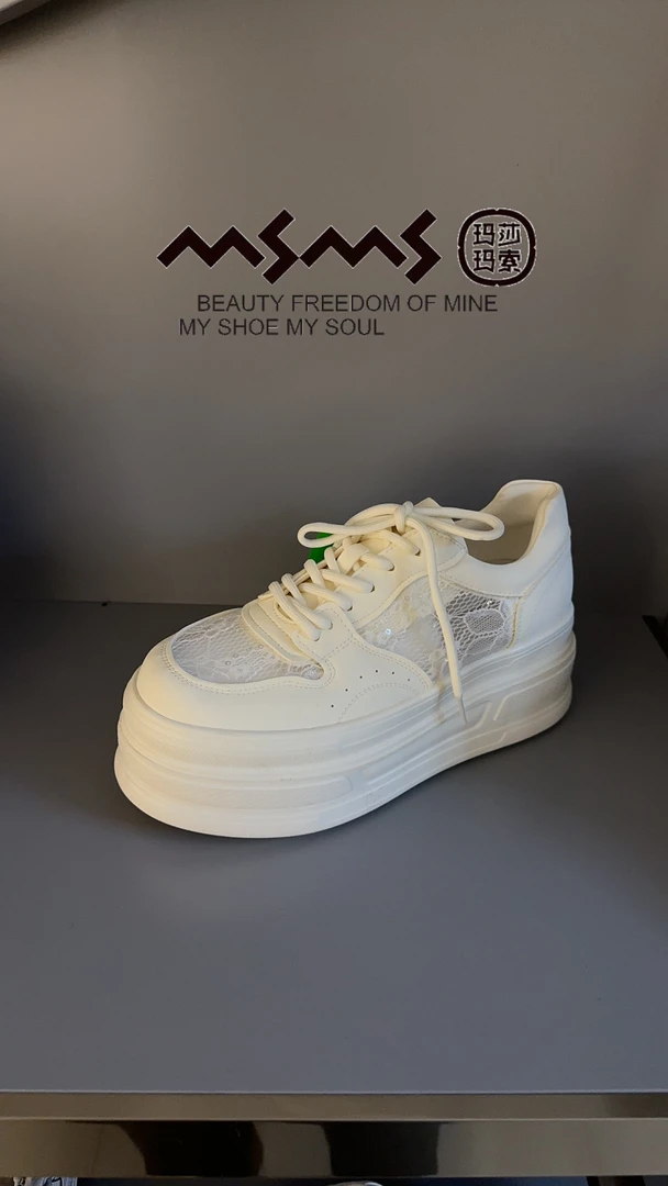 休闲厚底板鞋拼色小白鞋休闲板鞋低帮夏季运动布鞋春季百搭