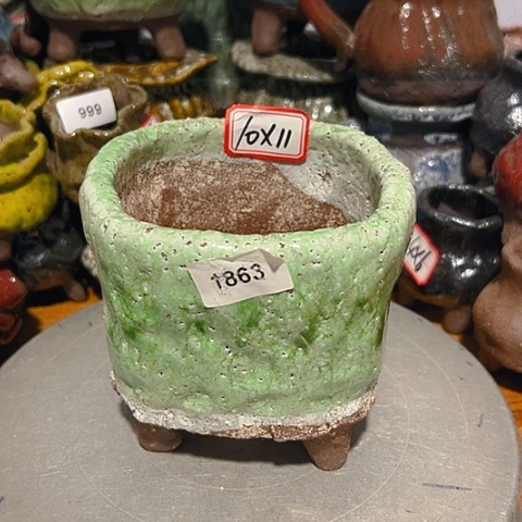 粗陶花盆手工花盆