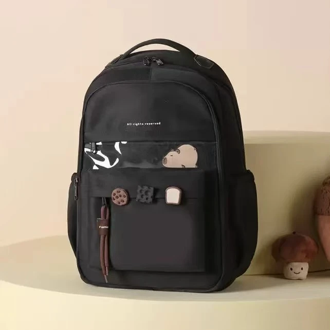 新款书包女初中高中生大学生背包百搭大容量可爱时尚包包