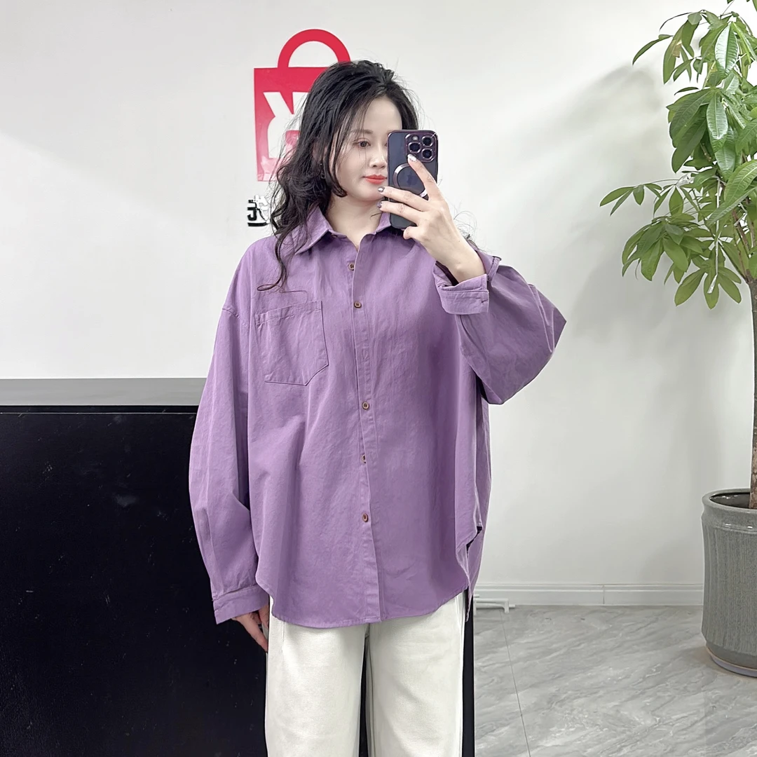 25219韩版单口袋彩色衬衫