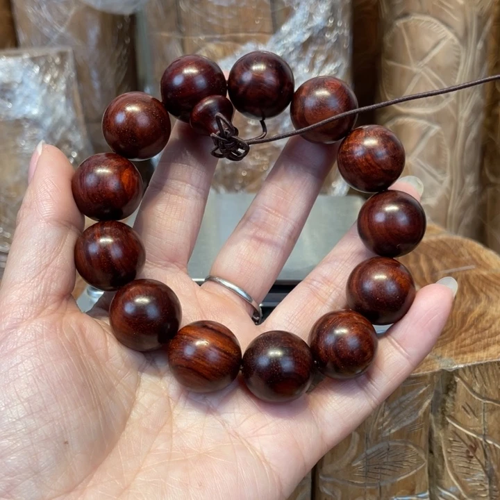 小叶紫檀手串/手链我**༅印度小叶紫檀1.8