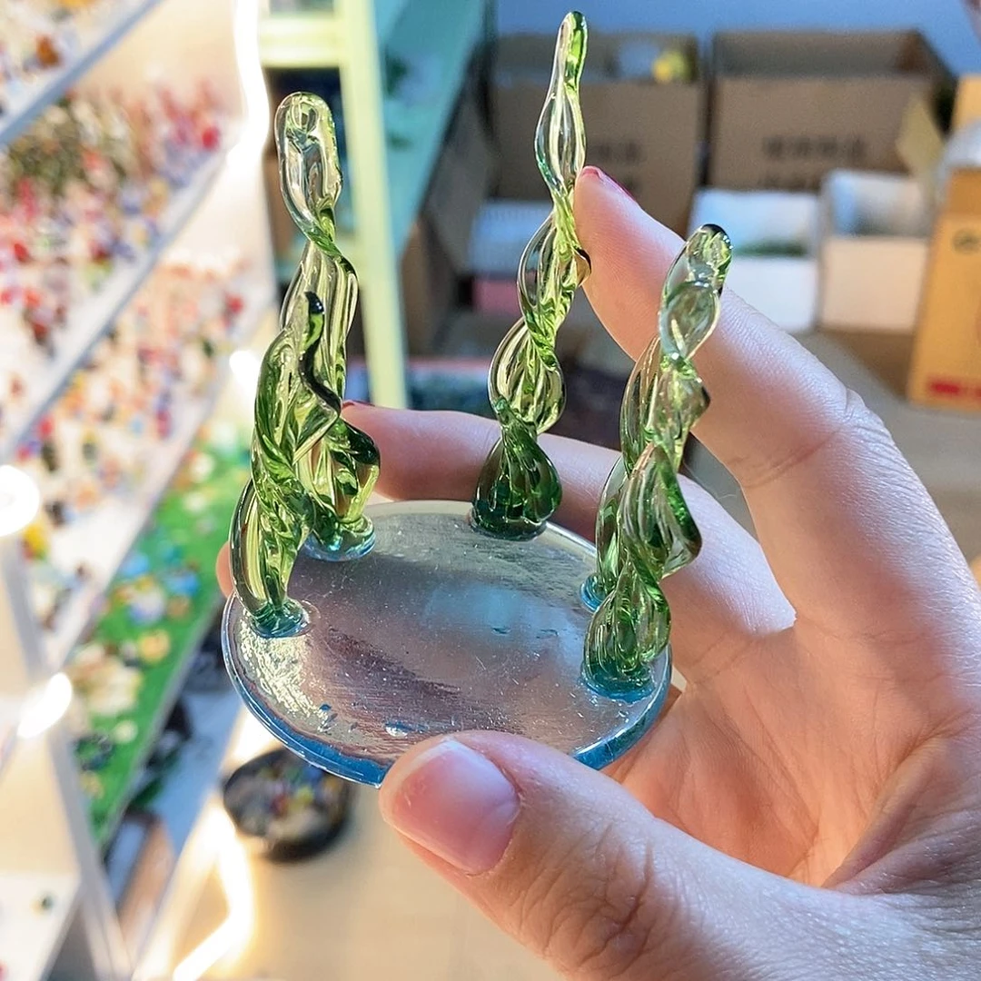 琉璃手工艺品泠*底座
