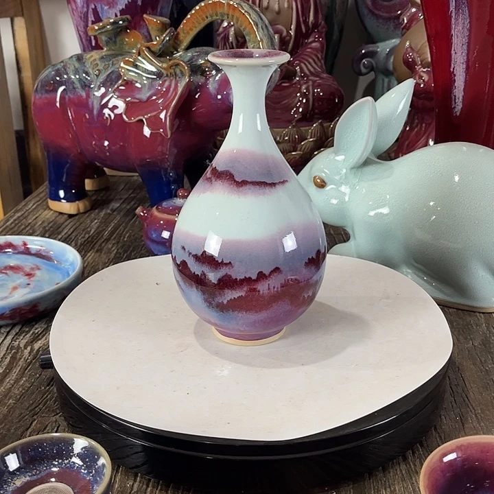 瓷片神垕镇钧瓷高22公分