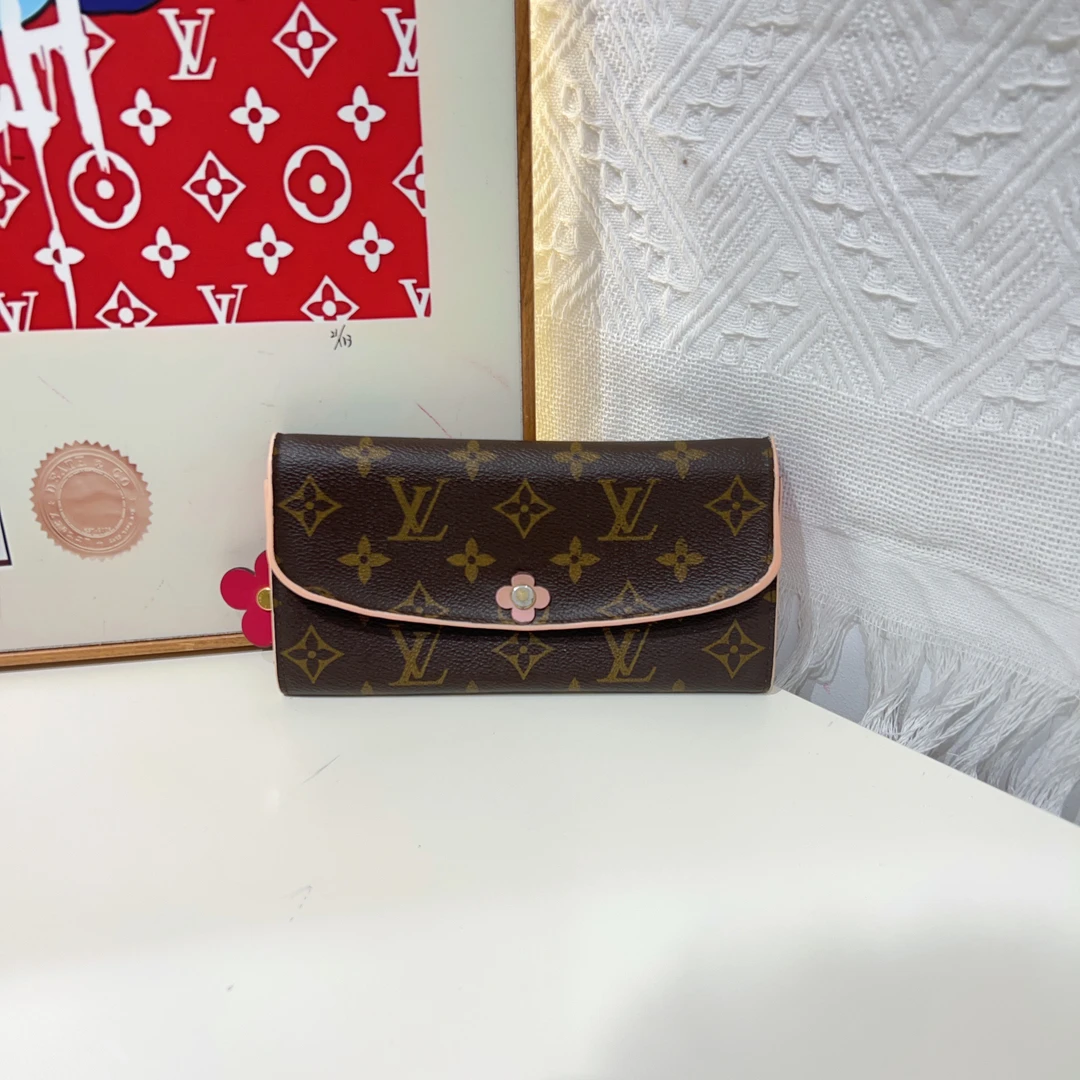 95新 LouisVuitton/路易威登 lv老花小花钱包 cj4195