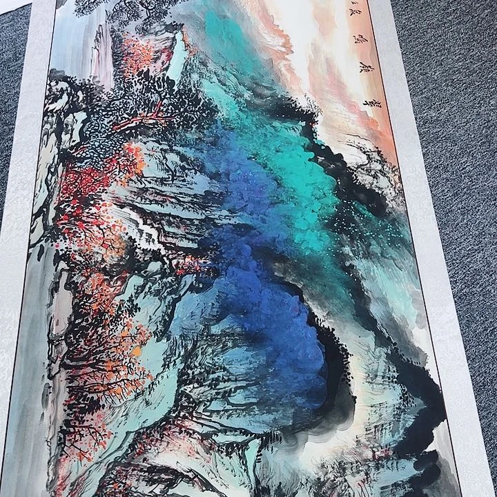 手绘作品全场放漏现场