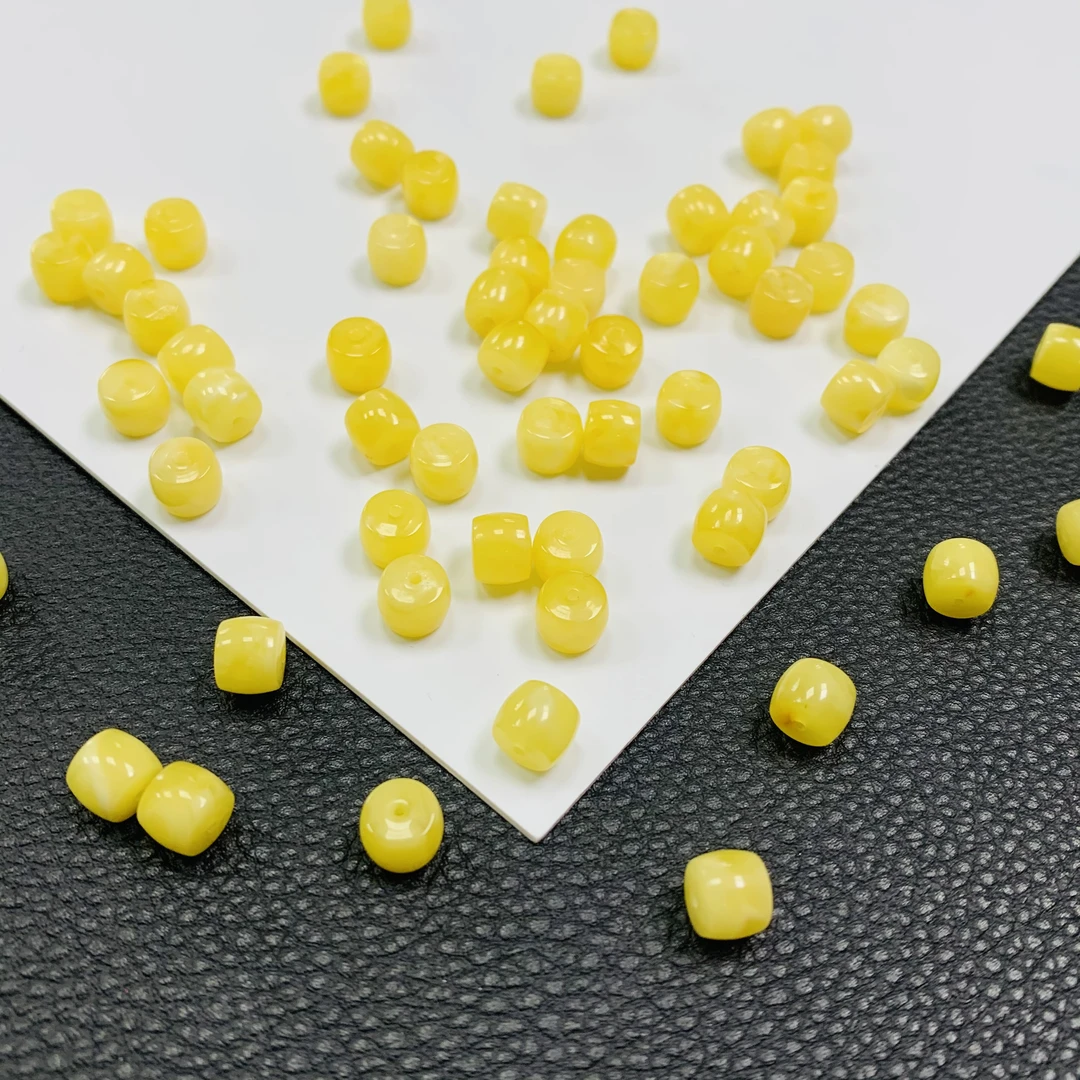 「戴琴珠宝」FR5509-7mm左右蜜蜡老型珠配件（多样性发其一）