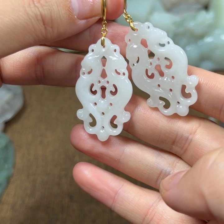 和田玉银S925镶嵌颈饰