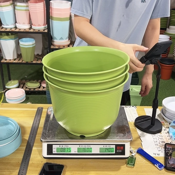 特价矮陶口30高21果绿无托3只