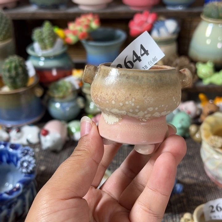 口3.5 手工花盆满30包邮