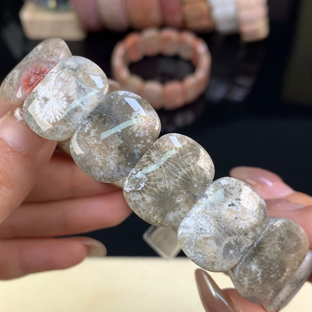 【闪购商品】颈饰未镶嵌硅化珊瑚（珊瑚玉）上新手牌29号