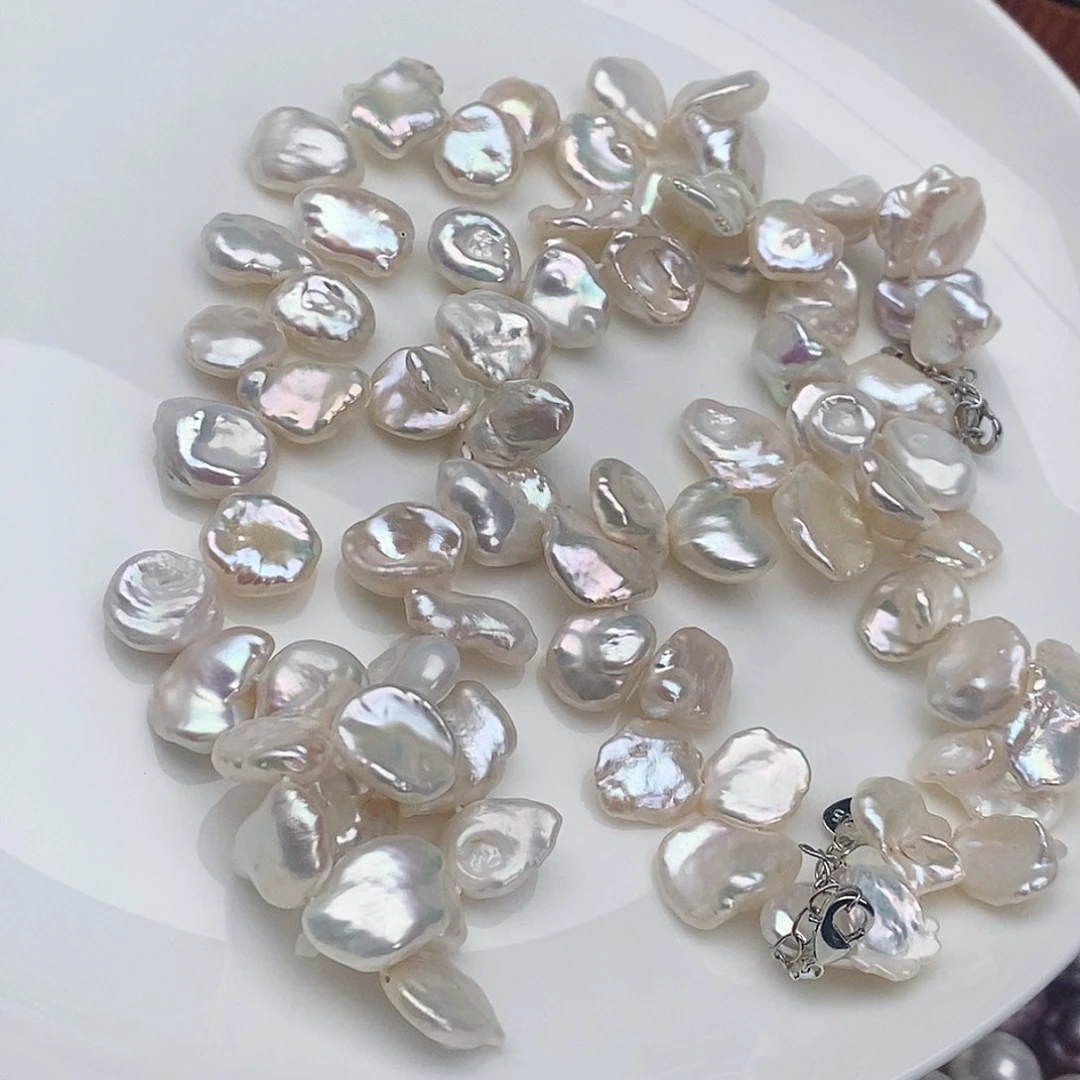 淡水珍珠颈饰银S925镶嵌