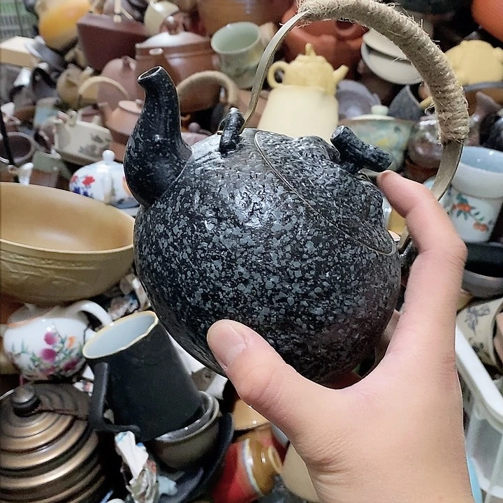 瓷片荷花绽放了我想去了一个多