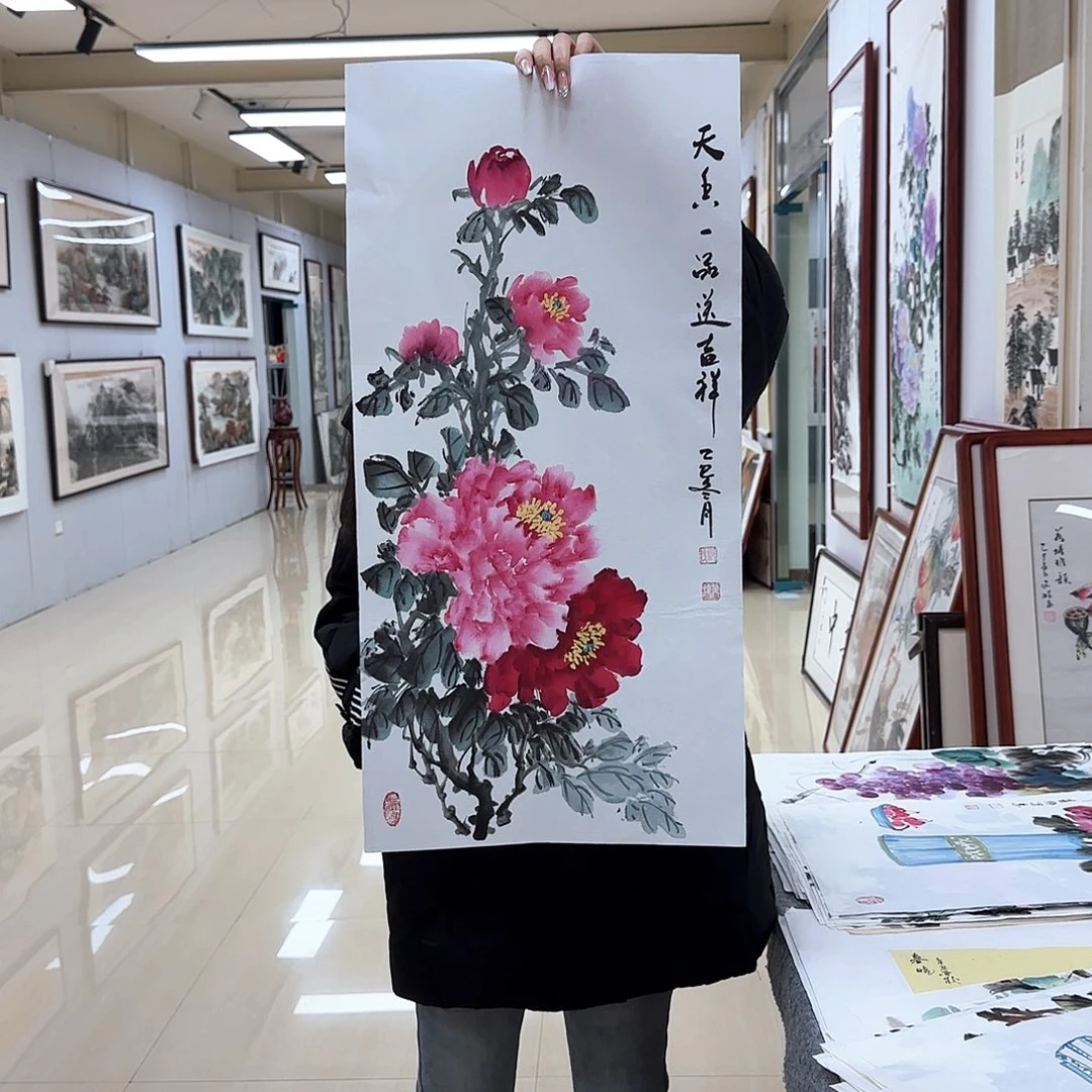 国画国画作品多次