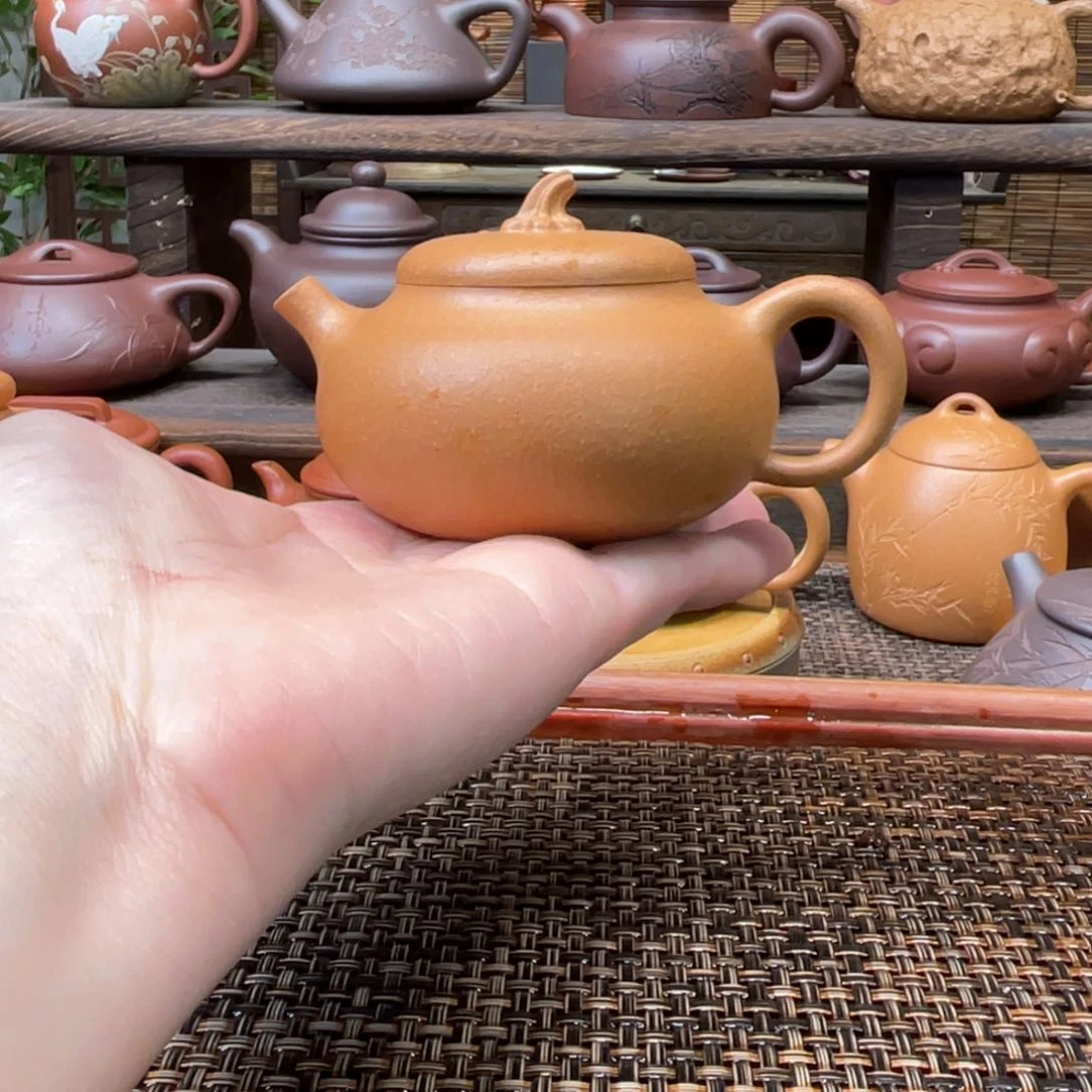 茶壶紫砂宜兴原矿紫砂手工制110