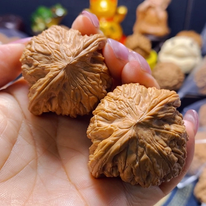 文玩核桃把件磨盘