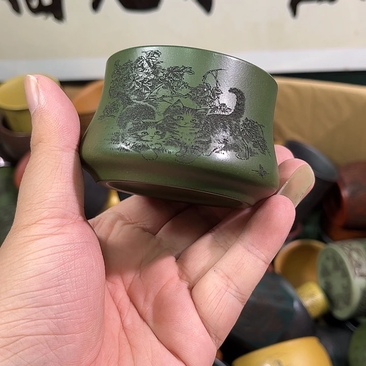 茶杯紫砂全手工紫砂主人杯