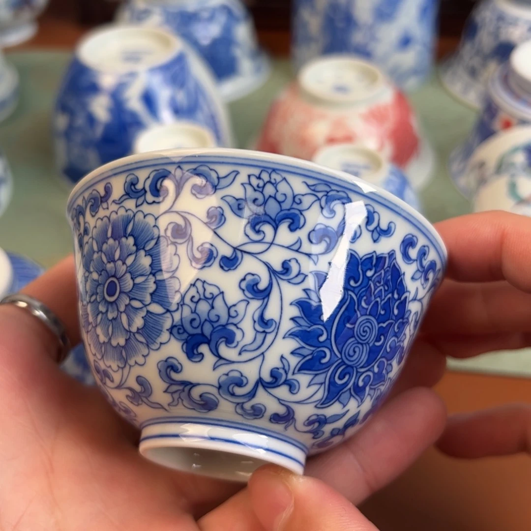 瓷片景德镇茶器手工手绘