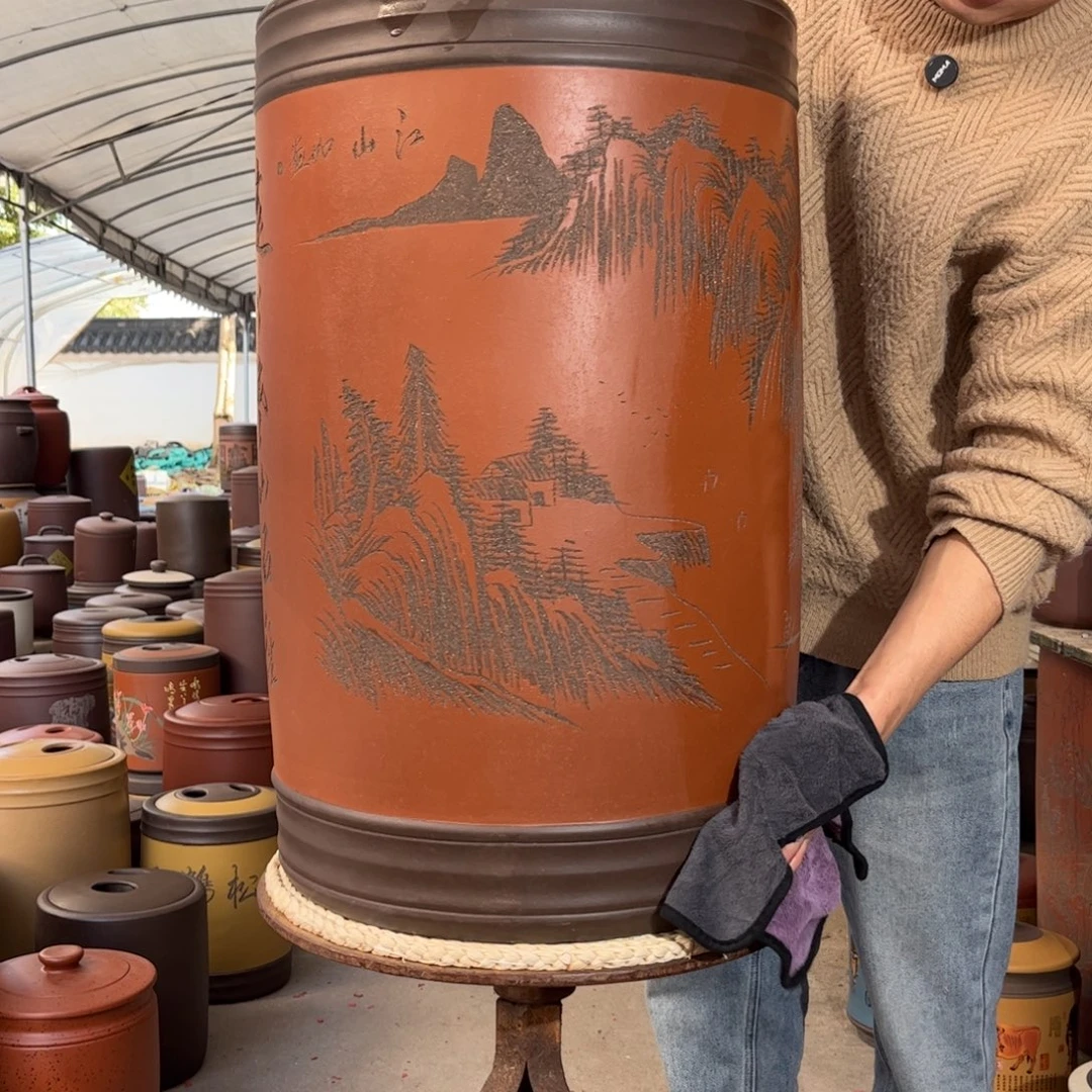 紫砂茶叶罐80 饼茶叶罐