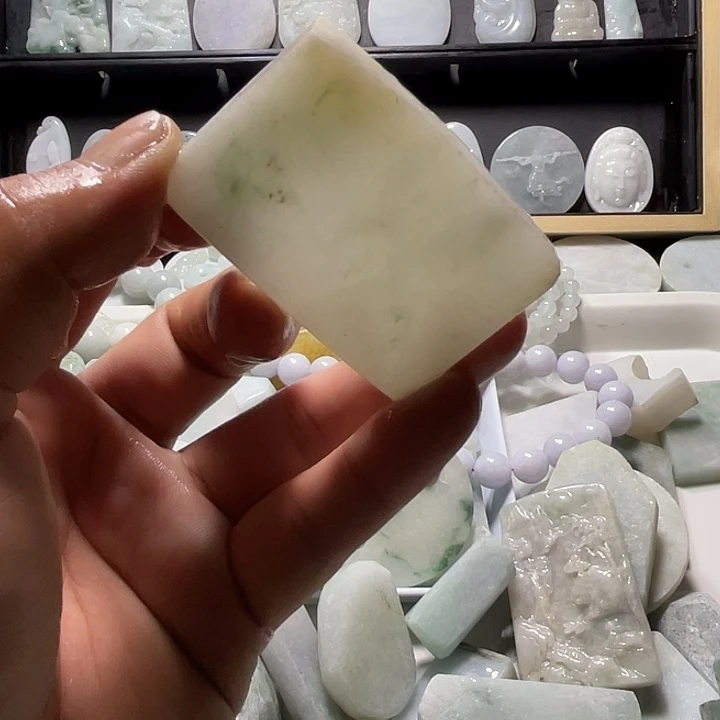 翡翠未镶嵌吊坠(不含链)翡翠牌子料