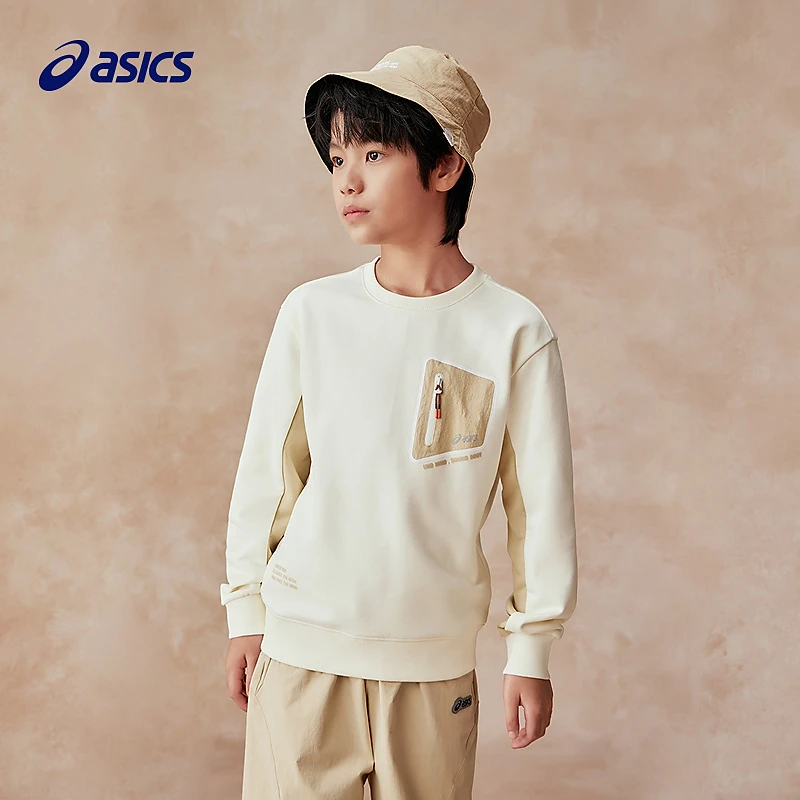 【商场同款】Asics/亚瑟士童装2025年春季卫衣T恤331251215016