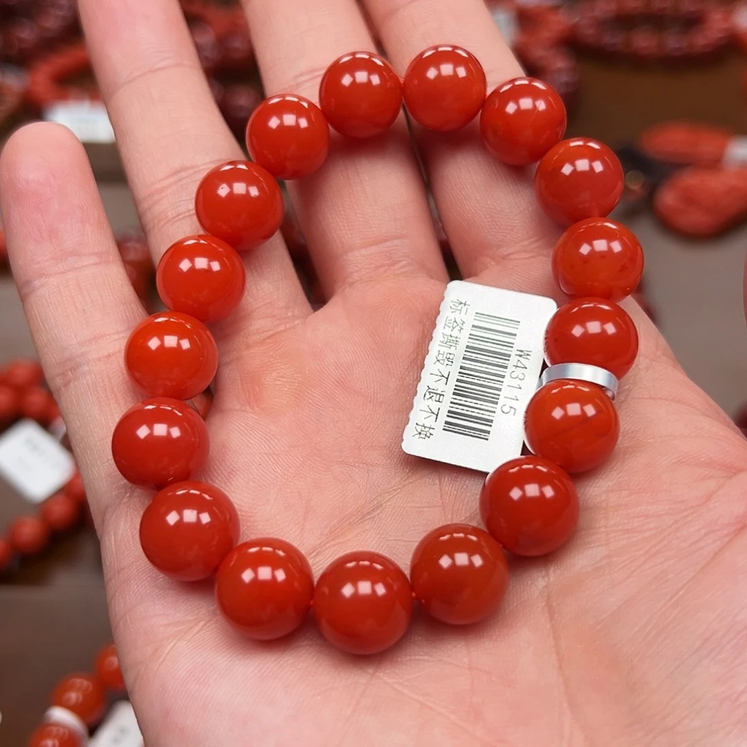 南红玛瑙未镶嵌手链
