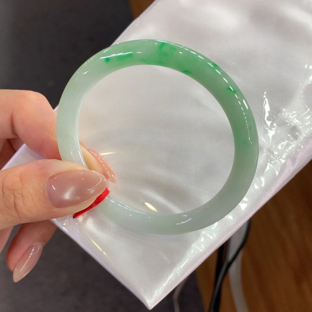 翡翠未镶嵌手镯天然Ａ货翡翠54/55