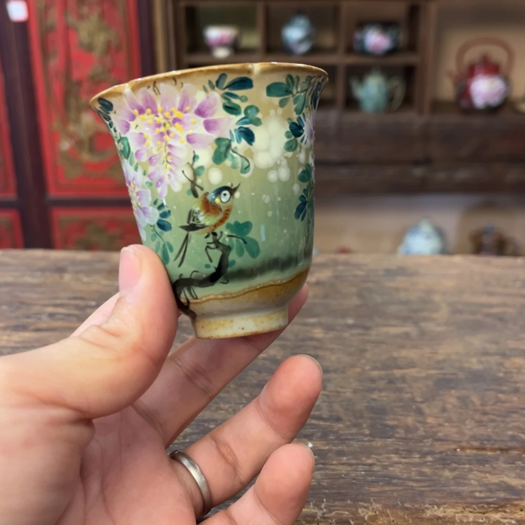 柴烧手工手绘陶瓷