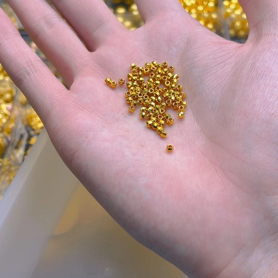 锆石铜合金蹦迪珠镭射珠3mm50颗
